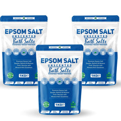 Pure Source Nutrition Epsom Salt 1kg - Unscented Pouch	