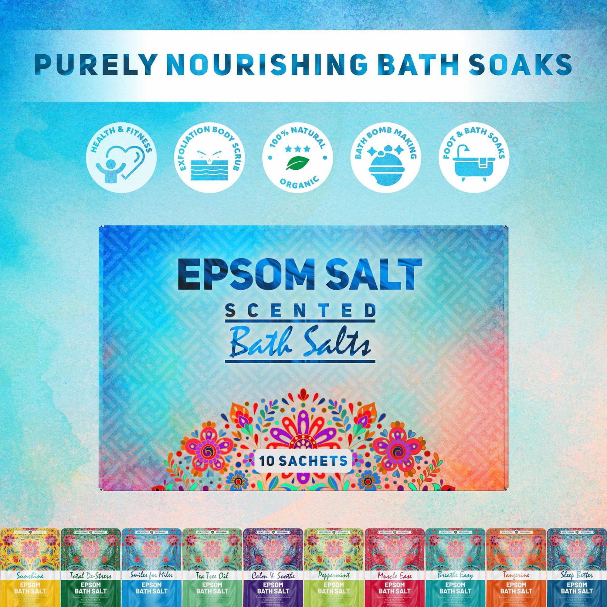 Pure Source Nutrition Epsom Salt Gift Box 10x35g