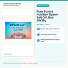 Pure Source Nutrition Epsom Salt Gift Box 10x35g – gift guide infographic