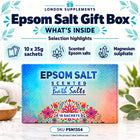 Pure Source Nutrition Epsom Salt Gift Box 10x35g – contents infographic