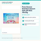 Pure Source Nutrition Epsom Salt Gift Box 30x35g – gift guide infographic
