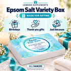 Pure Source Nutrition Epsom Salt Variety Box 10x35g – gifting occasions infographic
