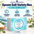 Pure Source Nutrition Epsom Salt Variety Box 30x35g – features infographic