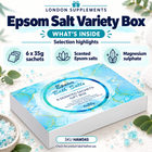 Pure Source Nutrition Epsom Salt Variety Box 6x35g – contents infographic