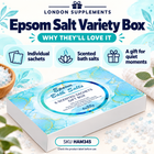 Pure Source Nutrition Epsom Salt Variety Box 6x35g – features infographic