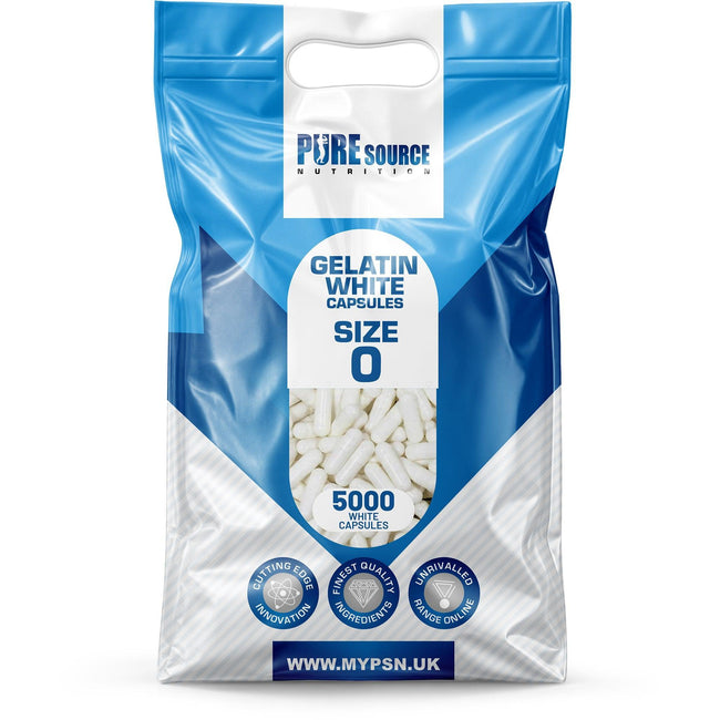Pure Source Nutrition Gelatin Empty Empty Size : 00 / 0 / 1 (White)