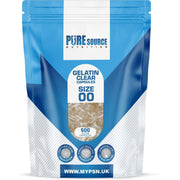 Pure Source Nutrition Gelatin Empty Empty Size : 00 / 0 / 1 (Clear)