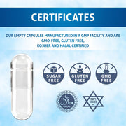 Pure Source Nutrition Gelatin Empty Empty Size : 00 / 0 / 1 (Clear)