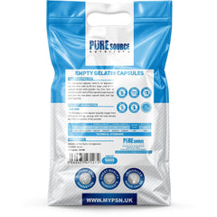 Pure Source Nutrition Gelatin Empty Empty Size : 00 / 0 / 1 (Clear)