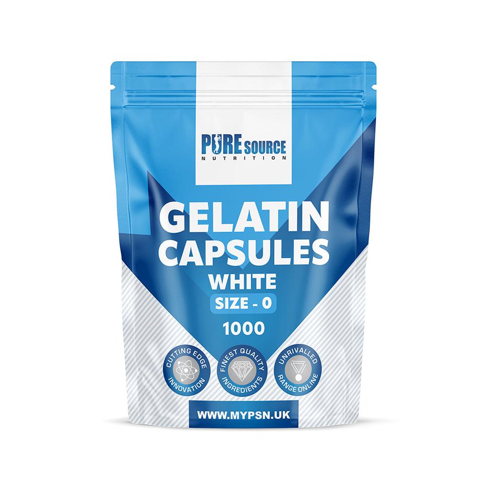 Pure Source Nutrition Gelatin Empty Empty Size : 00 / 0 / 1 (White)
