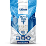 Pure Source Nutrition Gelatin Empty Empty Size : 00 / 0 / 1 (White)