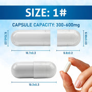 Pure Source Nutrition Gelatin Empty Empty Size : 00 / 0 / 1 (White)
