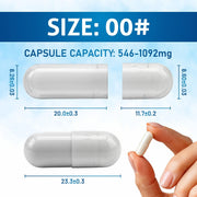 Pure Source Nutrition Gelatin Empty Empty Size : 00 / 0 / 1 (White)