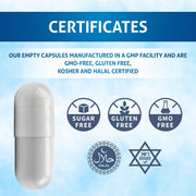 Pure Source Nutrition Gelatin Empty Empty Size : 00 / 0 / 1 (White)