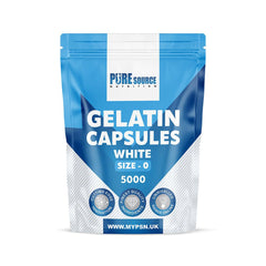 Pure Source Nutrition Gelatin Empty Empty Size : 00 / 0 / 1 (White)