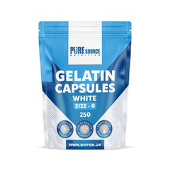 Pure Source Nutrition Gelatin Empty Empty Size : 00 / 0 / 1 (White)