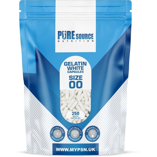 Pure Source Nutrition Gelatin Empty Empty Size : 00 / 0 / 1 (White)
