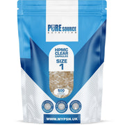 Pure Source Nutrition HPMC Vegan Empty Capsules White / Clear (Transparent) Size 0/00/1