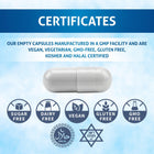 Pure Source Nutrition HPMC Vegan Empty Capsules White / Clear (Transparent) Size 0/00/1