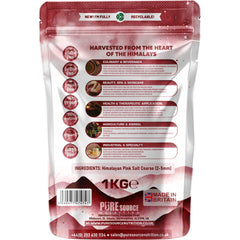 Pure Source Nutrition Himalayan Pink Salt 1Kg Coarse