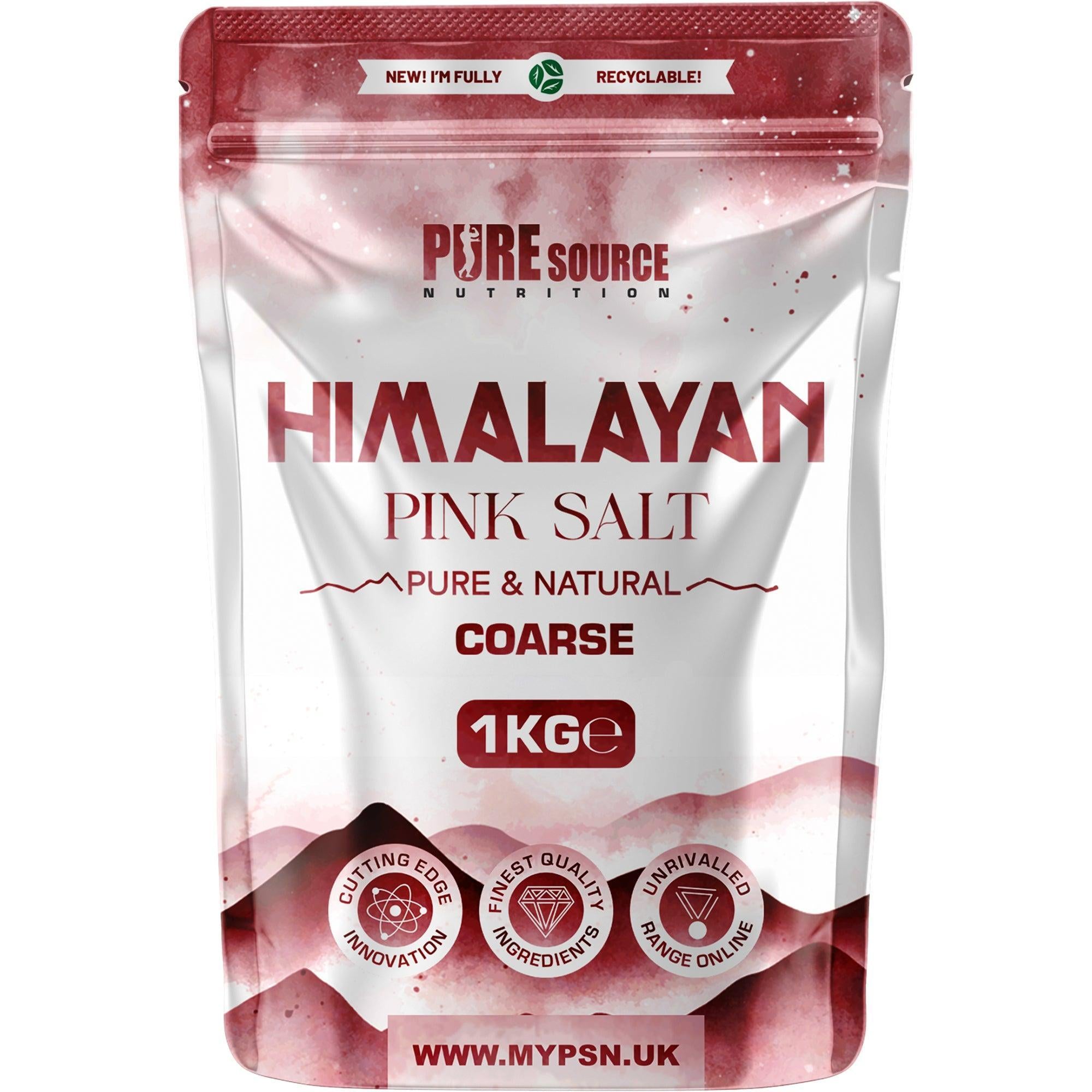 Pure Source Nutrition Himalayan Pink Salt 1Kg Coarse