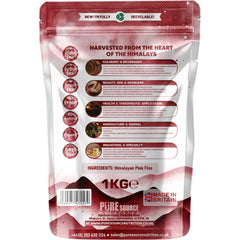 Pure Source Nutrition Himalayan Pink Salt 1Kg Fine