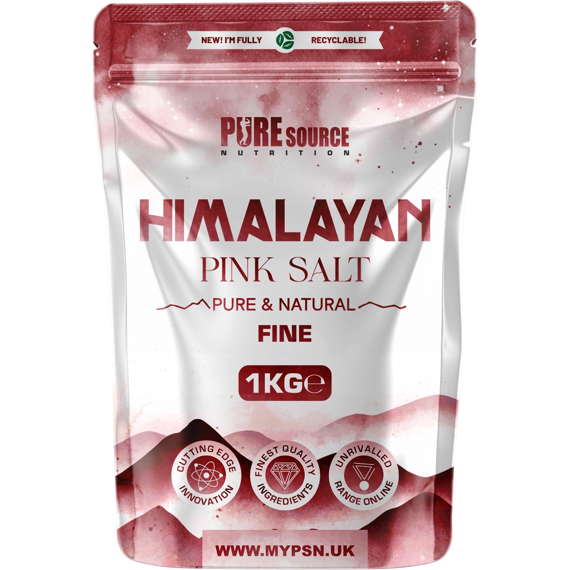 Pure Source Nutrition Himalayan Pink Salt 1Kg Fine