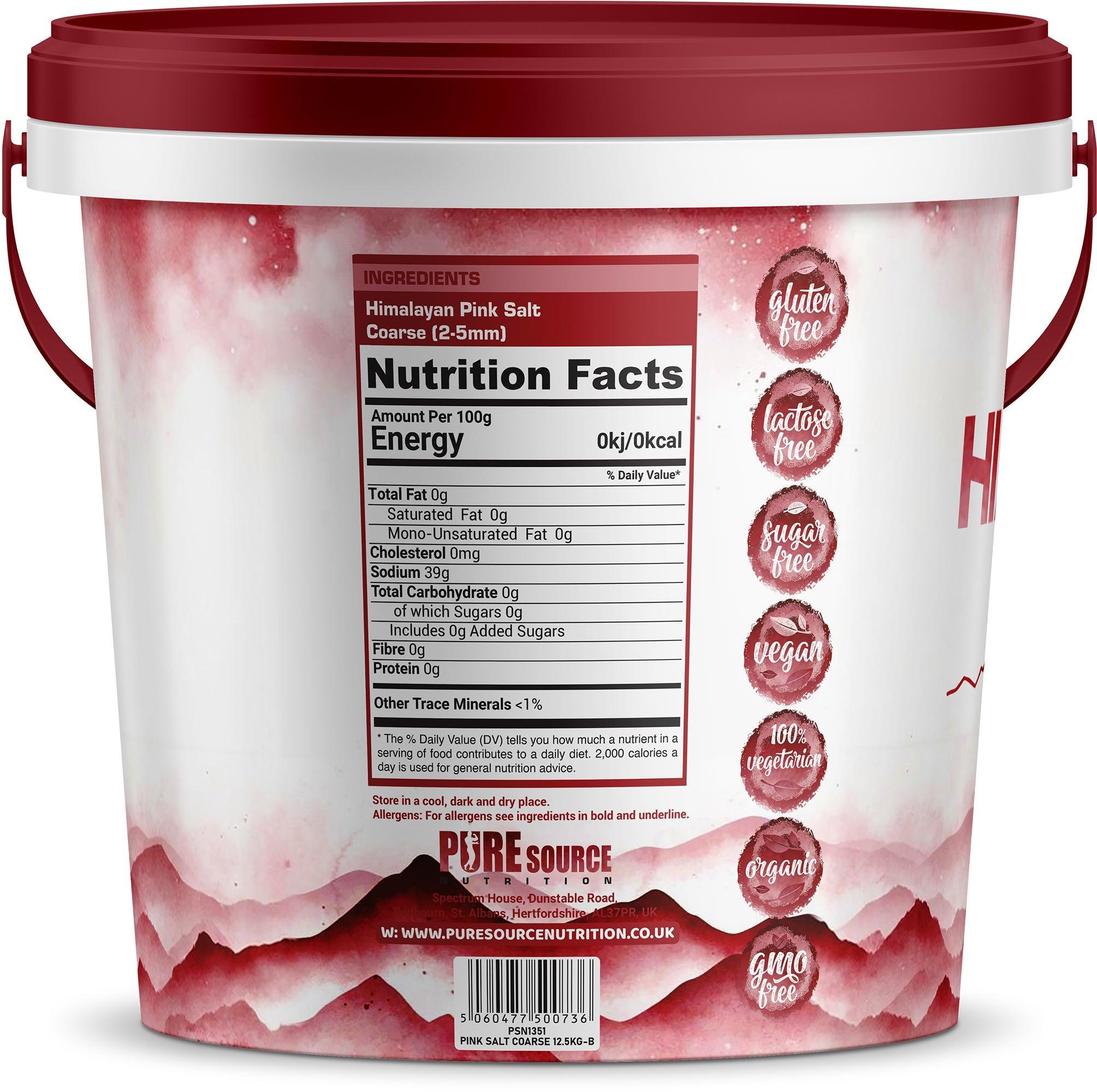 Pure Source Nutrition Himalayan Pink Salt Coarse Bucket