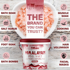 Pure Source Nutrition Himalayan Pink Salt Coarse Bucket