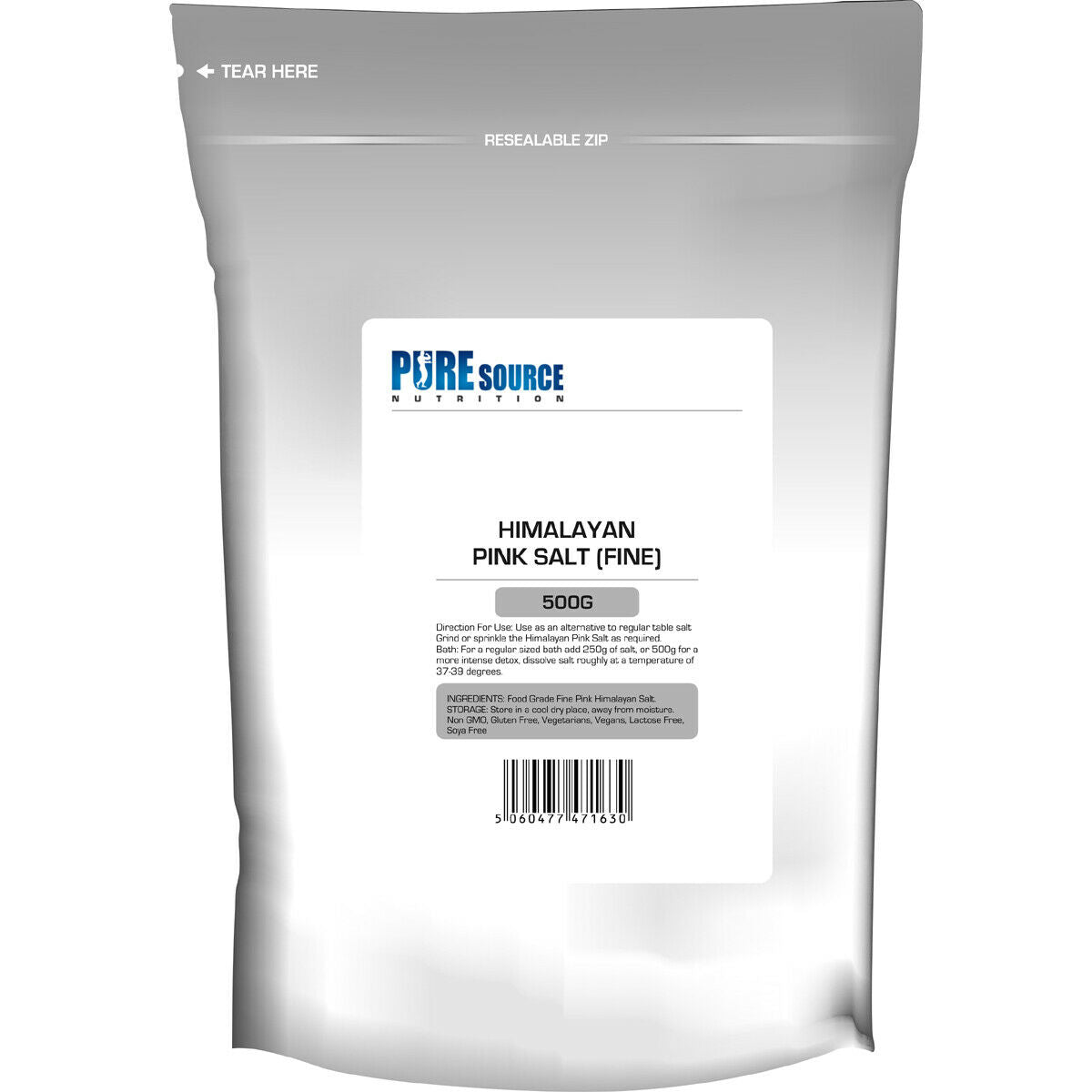 Pure Source Nutrition Himalayan Pink Salt - Coarse - White Label