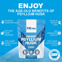 Pure Source Nutrition Psyllium Husk Flakes (Whole)