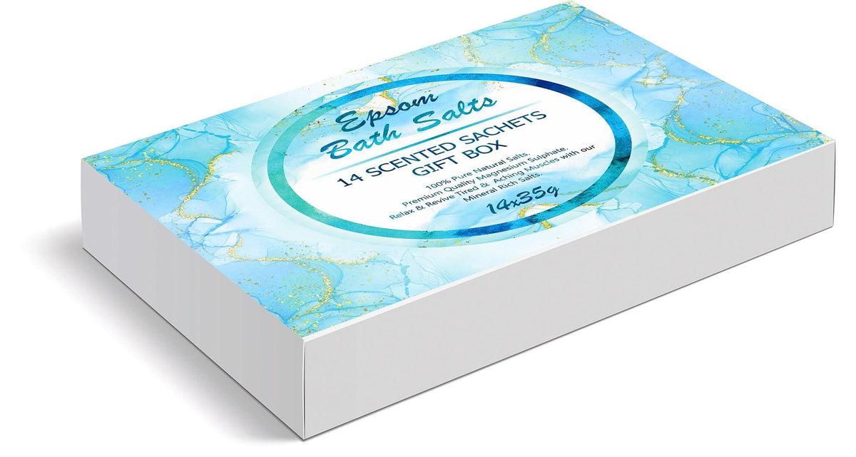 Pure Source Nutrition Scented Epsom Bath Salt Gift Box – 14 x 35g