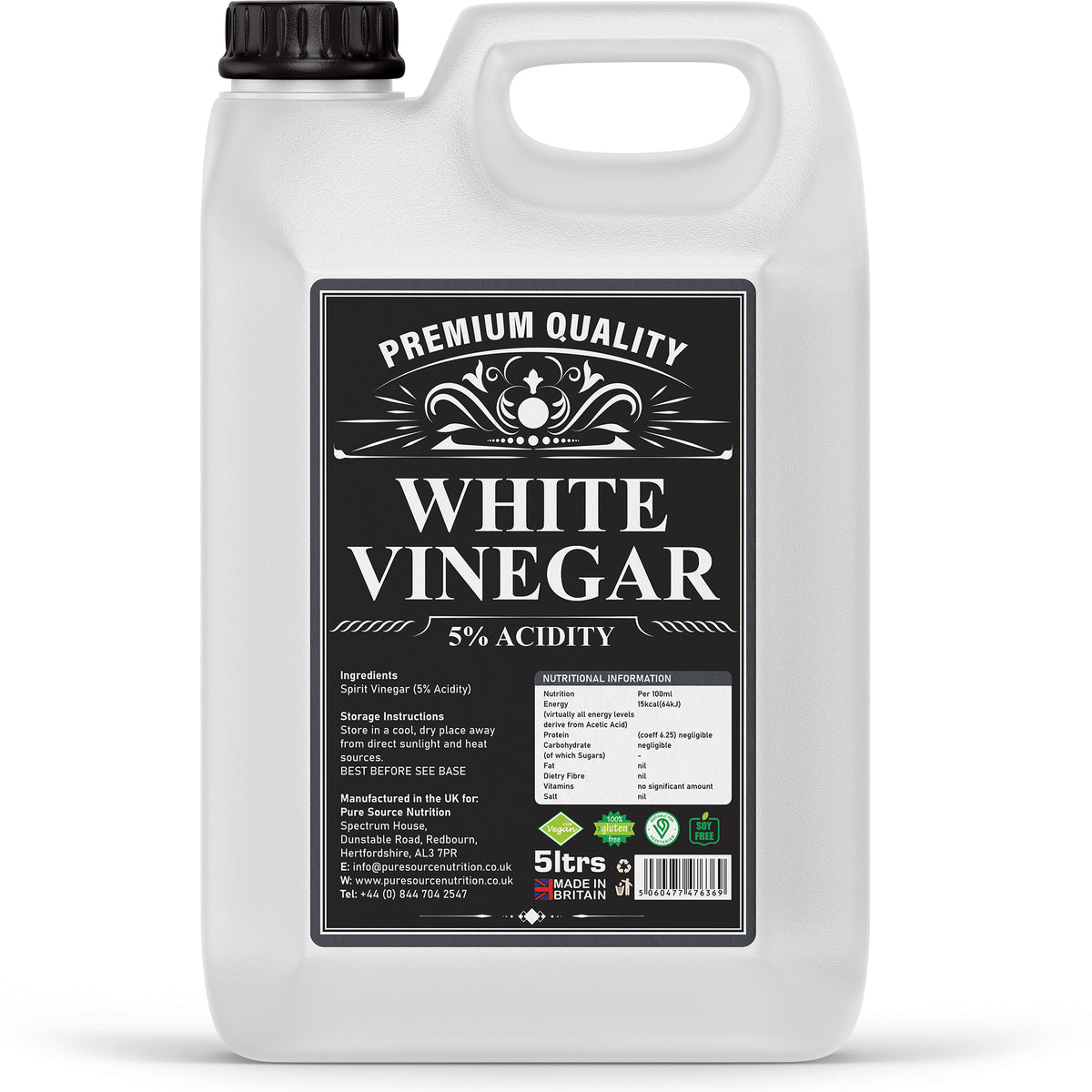 Pure Source Nutrition White Vinegar 5% Acidity