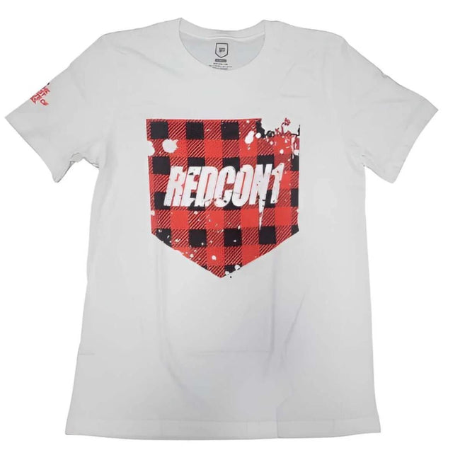REDCON1 Plaid Shield T-Shirt – White