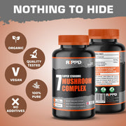 RIPPD 7in1 Mushroom Blend Mix 120 Capsules