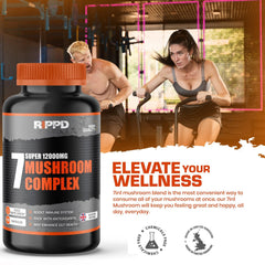 RIPPD 7in1 Mushroom Blend Mix 120 Capsules