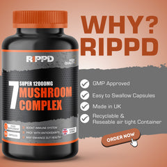 RIPPD 7in1 Mushroom Blend Mix 120 Capsules