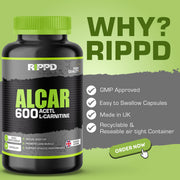 RIPPD Acetyl L-Carnitine 30 Capsules