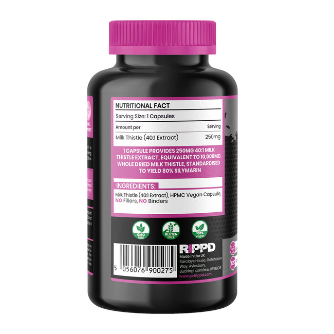 RIPPD Milk Thistle 120 Capsules