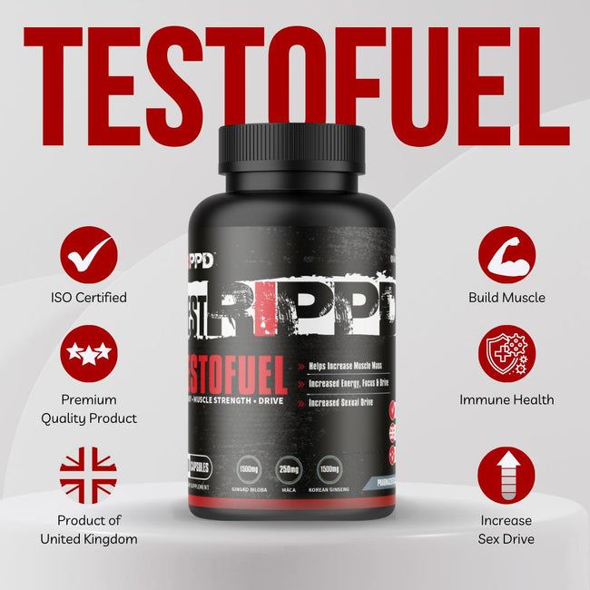 RIPPD TESTRIPPD Testosterone Booster 60 Capsules