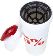 Rich Piana 5% Nutrition Shaker Bottle 600ml White / Red
