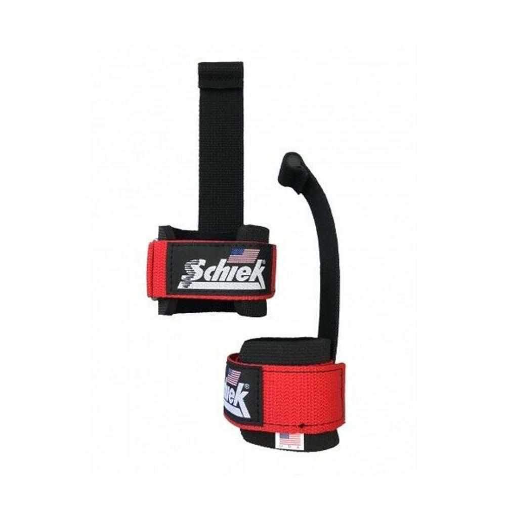 Schiek Sports Model 1000-PLS Power Lifting Straps (Red)-Gloves Belts Wraps-londonsupps