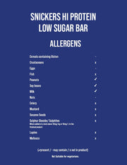 Snickers Hi Protein Low Sugar Bar 12x57g