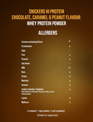 Snickers Hi Protein Powder 480g Chocolate Caramel Peanut