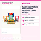 Sugar Free Diabetic Retro Sweets Chocolate Toffee Gift Box – gift guide infographic