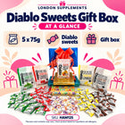 Sugar Free Diabetic Sweets 5x75g Gift Present Hamper Box – overview infographic