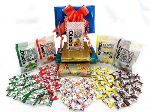 Sugar Free Diabetic Sweets 5x75g Gift Present Hamper Box