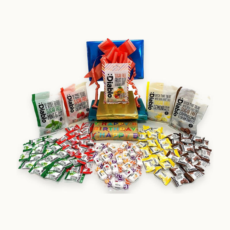 Sugar Free Diabetic Sweets 5x75g Gift Present Hamper Box