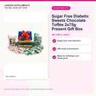 Sugar Free Diabetic Sweets Chocolate Toffee 2x75g Present Gift Box – gift guide infographic