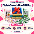 Sugar Free Diabetic Sweets Chocolate Toffee 2x75g Present Gift Box – overview infographic